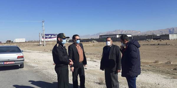 بازدید معاون فرماندار از راه دسترسی ایست بازرسی شهرستان دلیجان