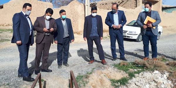 بازدید فرماندار از"کانال آب کشاورزی شهر جاورسیان"