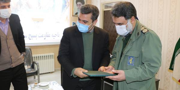 دیدار و نشست با فرمانده ناحیه مقاومت بسیج شهرستان شازند