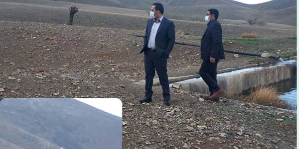 بازدید فرماندار از طرح آبرسانی روستای عباس آباد