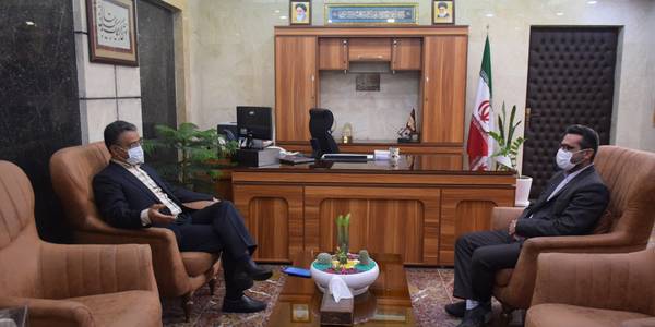 دیدار محمدی مدیرکل منابع طبیعی استان با محمدرضا ناظری فرماندار شهرستان محلات