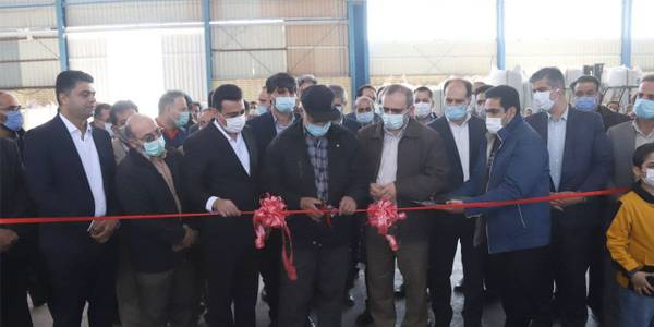 افتتاح کارخانه الیاف نرمینه در شهرک صنعتی دلیجان