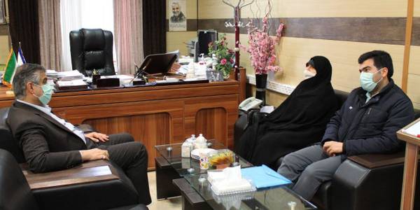 دیدار سرپرست کتابخانه های عمومی استان با معاون هماهنگی امور عمرانی