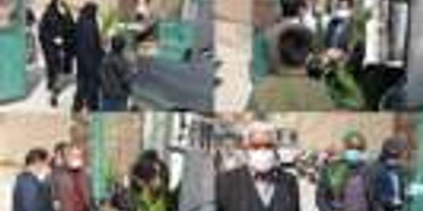 " توزیع نهال در شهرهای خنداب و جاورسیان "