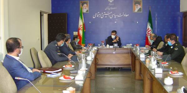 برگزاری جلسه کمیسیون حفاظت از اماکن و تاسیسات طبقه بندی شده و کارگروه امنیت و دفاع استان مورخ 1400-12-21