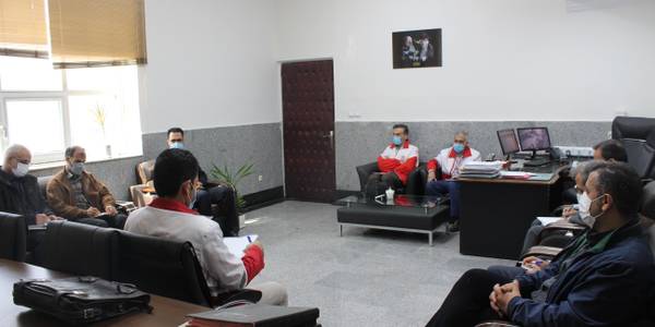 جلسه با مدیر عامل جمعیت هلال احمر استان