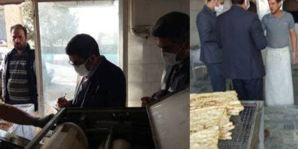 بازدید گازری فرماندار خنداب از واحدهای نانوایی