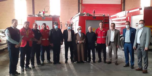 بازدید نوروزی فرماندار شهرستان دلیجان از پایگاه آتش نشانی شهر دلیجان