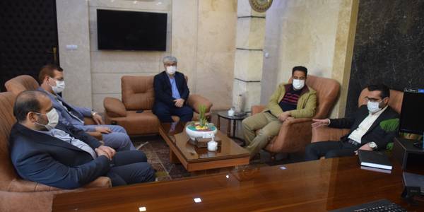 دیدار مهندس سمیعی مدیرعامل شرکت گاز استان مرکزی با محمدرضا ناظری فرماندار شهرستان محلات