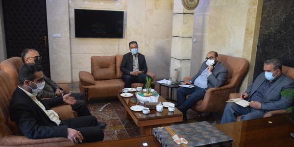 دیدار عسگری مدیرکل بنیاد مسکن استان مرکزی با محمدرضا ناظری فرماندار شهرستان محلات