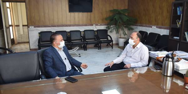 دیدار جعفری رئیس شرکت شهرک ها با آقاگلی بخشدار بخش مرکزی