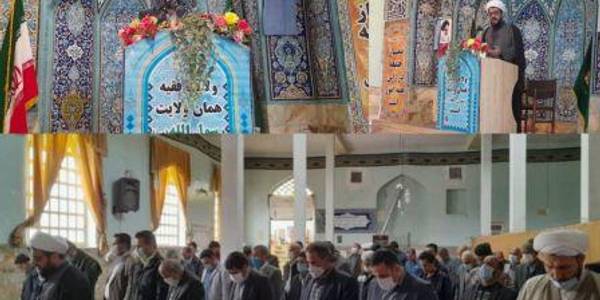 سخنرانی فرماندار در نماز عبادی - سیاسی جمعه شهر جاورسیان