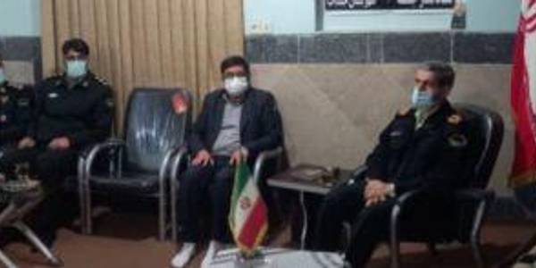 حضور فرمانده نیروی انتظامی استان در شهرستان خنداب