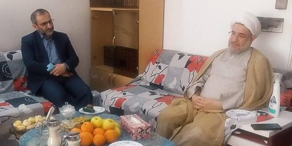 دیدار نوروزی استاندار مرکزی با آیت الله اراکی نماینده مردم استان در مجلس خبرگان رهبری