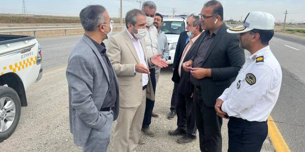 بازدید مهدی الیاسی ، سرپرست فرمانداری ویژه ساوه از محور قدیم ساوه - سلفچگان