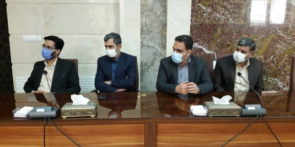 دیدار جمشید امیدی سرپرست اداره کل تعاون ، کار و رفاه اجتماعی استان مرکزی با محمدرضا ناظری فرماندار شهرستان محلات در محل فرمانداری شهرستان محلات