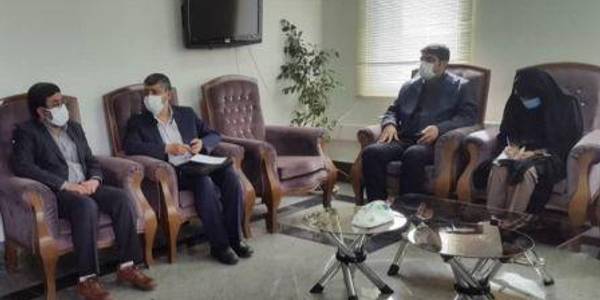 نشست گازری سرپرست فرمانداری شهرستان خنداب با روسای دانشگاه اراک ، بنیاد نخبگان ، پارک علم و فناوری  در راستای تحقق شعار سال