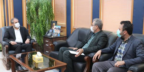دیدار رییس بنیاد مسکن انقلاب اسلامی ساوه با سرپرست فرمانداری ویژه شهرستان ساوه