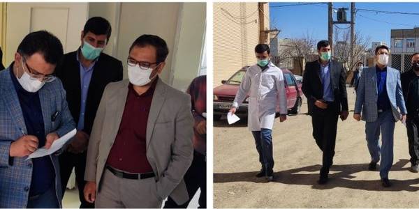 بازدید دکتر جمالیان رئیس دانشگاه علوم پزشکی استان به اتفاق فرماندار کمیجان از مراکز درمانی شهرستان