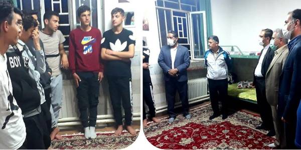 بازدید فرماندار از مدارس شبانه روزی پسرانه شهرستان کمیجان