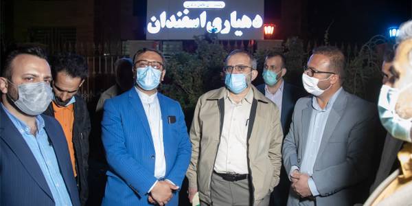 بازدید استاندار مرکزی از محور ورودی روستای اسفندان در شهرستان کمیجان