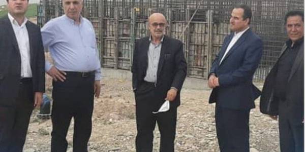 بازدید از پروژه در دست احداث منبع آب روستای فرک