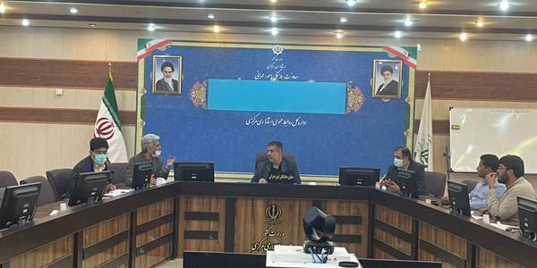 جلسه بررسی نحوه رفع موانع اجرایی و پیشرفت فیزیکی طرح جهادی آبرسانی در استان توسط قرارگاه امام حسن مجتبی(ع)