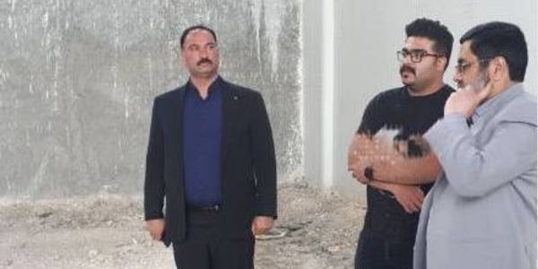 بازدید فرماندار از طرح تکمیل استخر شنای دانش آموزی