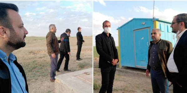 دهگردشی و بازدید میدانی ابراهیم رستمی، فرماندار شهرستان به همراه مجید قاسمی بخشدار مرکزی کمیجان از روستای چابار