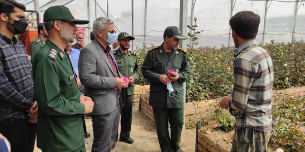 سرپرست فرمانداری از تعداد یک باب گلخانه در روستای خوگان شهرستان خمین بازدید کرد