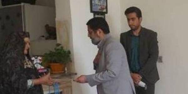 دیدار فرماندار با مادر معظم " شهید علیرضا چگینی "