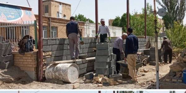 ادامه مراحل ساخت پارکینگ برای اورژانس درمانگاه میلاجرد