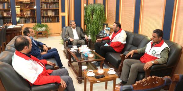 دیدار با جمعیت هلال احمر