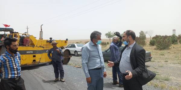 بازدید فرماندار شهرستان فراهان از پروژه راهسازی مسیر ، فرمهین - آشتیان
