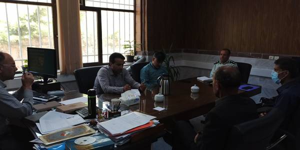 جلسه بخشدار محترم مرکزی جهت هماهنگی برای برگزاری برنامه پیاده روی خانوادگی