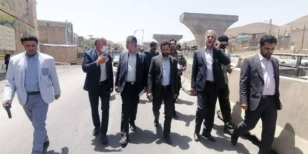 بازدید معاون هماهنگی امور عمرانی از پروژه تقاطع غیر همسطح سنجان