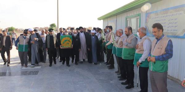 کاروان زیر سایه خورشید وارد ساوه شد