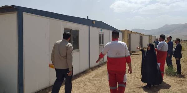 بازدید از بیمارستان صحرایی مدیریت بحران در شهرستان دلیجان