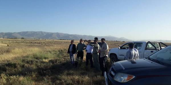 جلسه میدانی بررسی چالش های پساب فاضلاب اراک در تالاب میقان