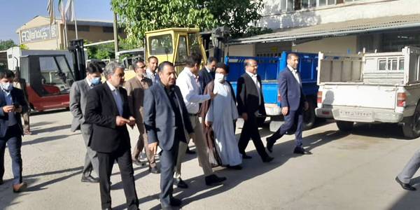 بازدید معاون هماهنگی امور اقتصادی و توسعه منطقه ای استانداری به همراه سرپرست دفتر هماهنگی امور اقتصادی و جمعی از مدیران از شرکت برش کارا