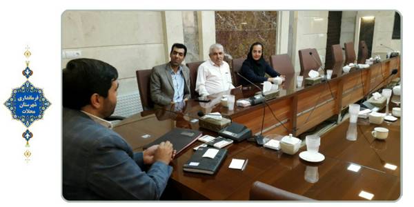 دیدار شهردار و اعضای شورای اسلامی شهر نیم ور با سرپرست فرمانداری شهرستان محلات