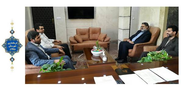 دیدار معاون معدنی سازمان صنعت  معدن و تجارت استان مرکزی با سرپرست فرمانداری