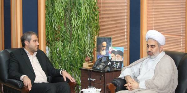دیدار مدیرکل اوقاف و امور خیریه استان مرکزی با مهدی الیاسی سرپرست فرمانداری ویژه شهرستان ساوه