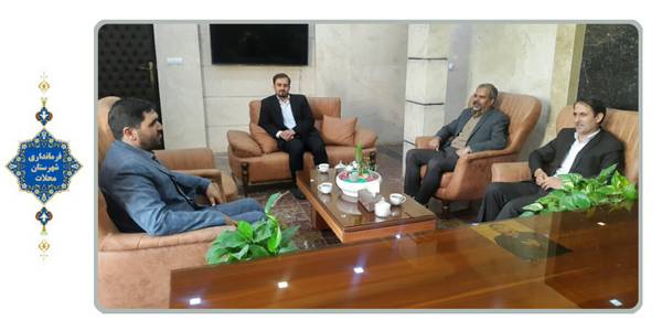 دیدار مدیرکل پست استان مرکزی با سرپرست فرمانداری شهرستان محلات