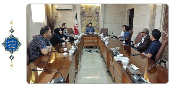 دیدار سرپرست ارشاد و تعدادی از هنرمندان با سرپرست فرمانداری