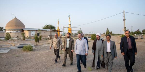 زیارت و بازدید  استاندار استان مرکزی از  آستان مقدس امامزاده حسن الافطس (ع) فراهان و بررسی طرح توسعه آستان