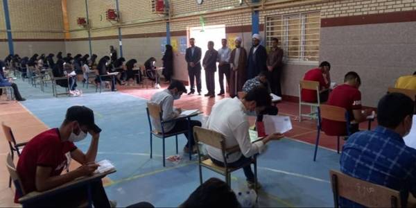 بازدید فرماندار از محل برگزاری کنکور سراسری