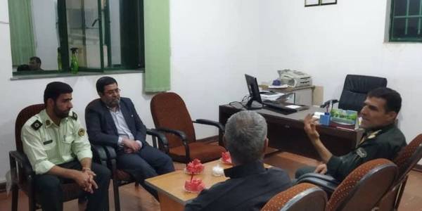 بازدید فرماندار از پاسگاه انتظامی دهستان دهچال