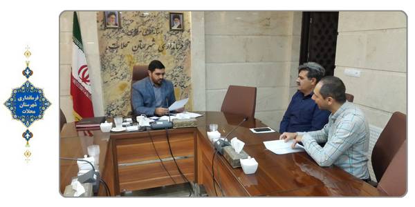 ملاقات رییس هیات امنای امامزادگان فضل و یحیی (ع) با سرپرست فرمانداری شهرستان محلات
