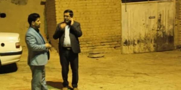 بازدید شبانه فرماندار از روستاهای شرشره و صالحی